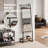 6-Tier Ibrahim With Shelf Rustic Brown And Black, 59-Inch Wall-Leaning Farmhouse Rack For Organized Storage, Freestanding Design Enhances Bathroom Decor, Space-Saving For Small Rooms With Adjustable Feet