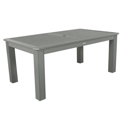Highsmith Rectangular Outdoor Dining Table With Umbrella Hole , in. W 42'' in. D