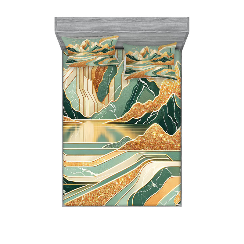 Microfiber Sheet Set, Queen Sheet Set with 2 Pillowcases