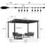 4m x 3m Aluminium Pergola