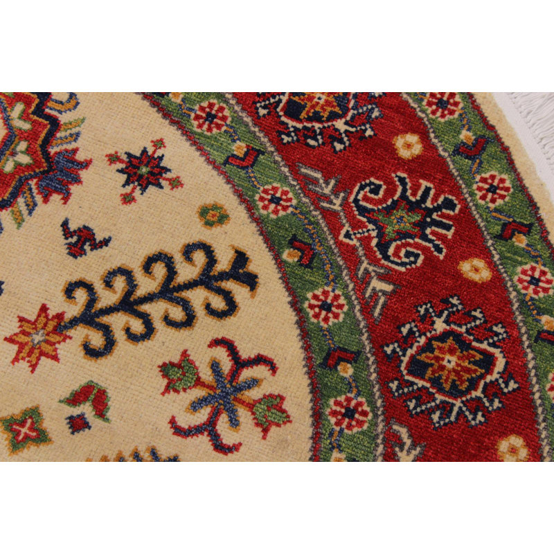 Madeeha One-of-a-Kind 4'9" x 4'11" Area Rug in Red