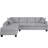 Upholstered 105.9 " Linen Blend L-Shaped Sofa & Chaise-1602959940-1504466734