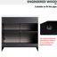 Meuble-lavabo kaki de 36 po - Mécanisme de porte à fermeture en douceur Design moderne en contreplaqué non inclus Matériau de style système d'armoire-1517977896