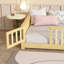 Twin Bed, Floor With Built-In Book Rack And Door
