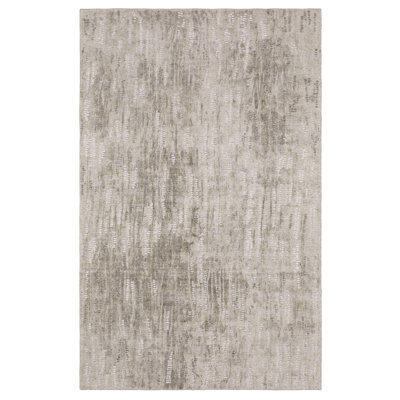 Michalski Textural Distressed Abstract Beige/ Brown Hand-made Area Rug