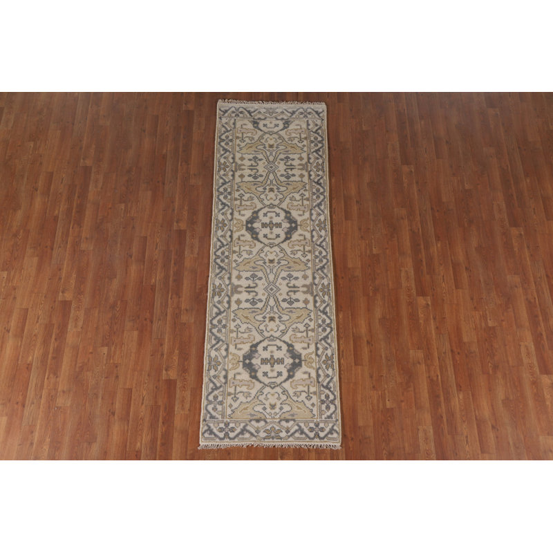 All-Over Oushak Oriental Runner Rug 3x8