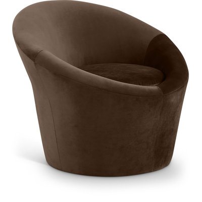 Fauteuil d'appoint en velours Tristan