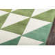 Glory Geometric Handmade Tufted Wool Lime/Green/Ivory Area Rug