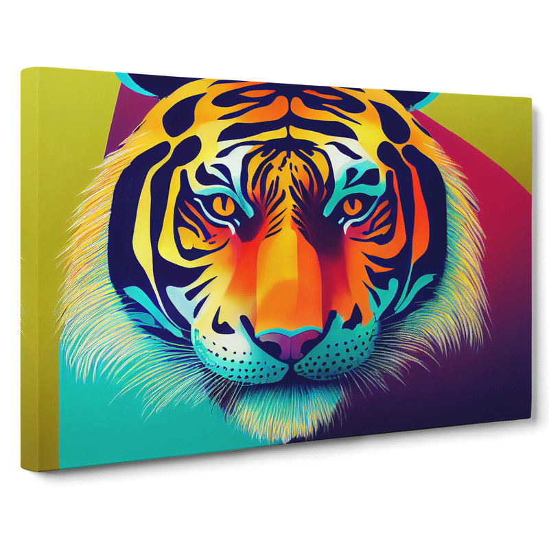 Tiger Art Vol.3 - Wrapped Canvas Print, 50cm H x 76cm W x 3cm D