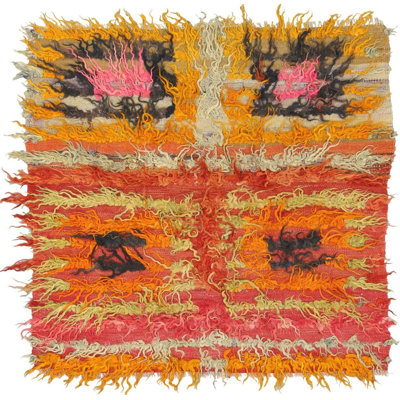 Square One-of-a-Kind 3'8" X 3'9" Area Rug