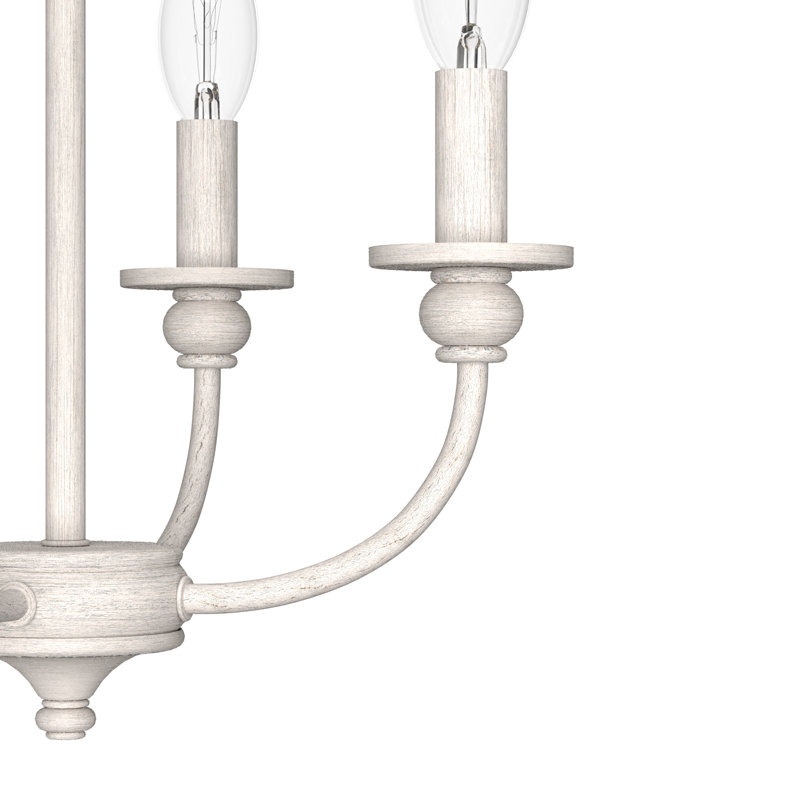 Southcrest 4 Light 13" Semi Flush Mount, Distressed White