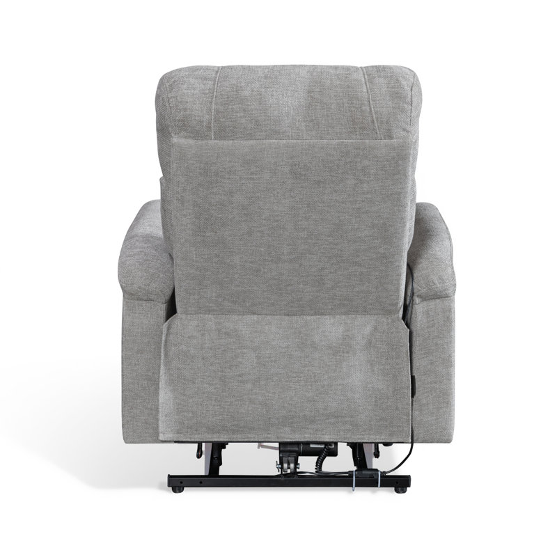 Brunswick Chenille Electric Riser Recliner Chair , Gray 