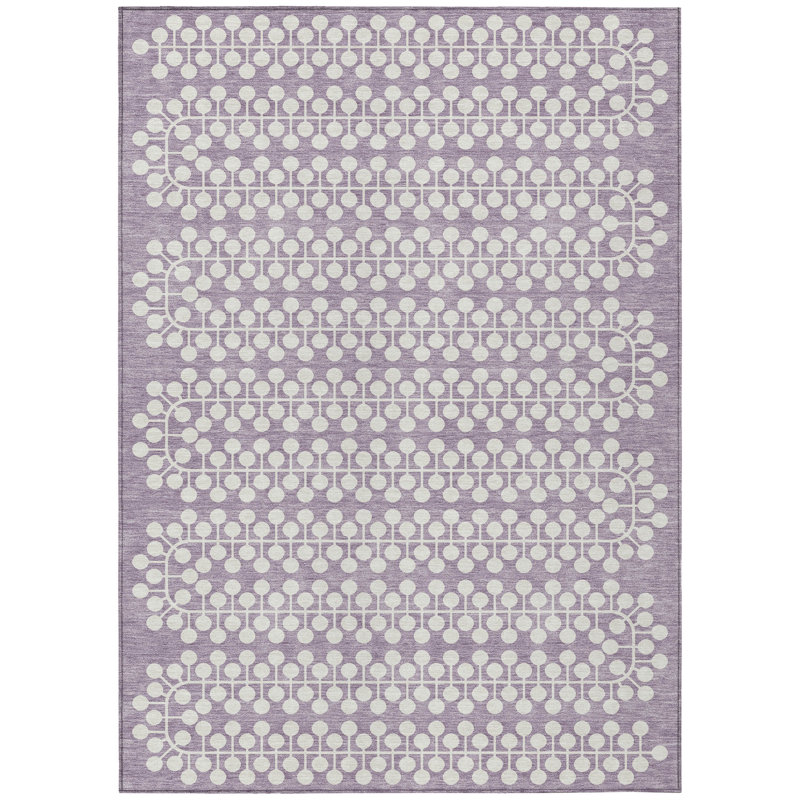 Machine Washable Indoor/Outdoor Boruta ACN2247 Geometric Rug, Rectangle 3' x 5'