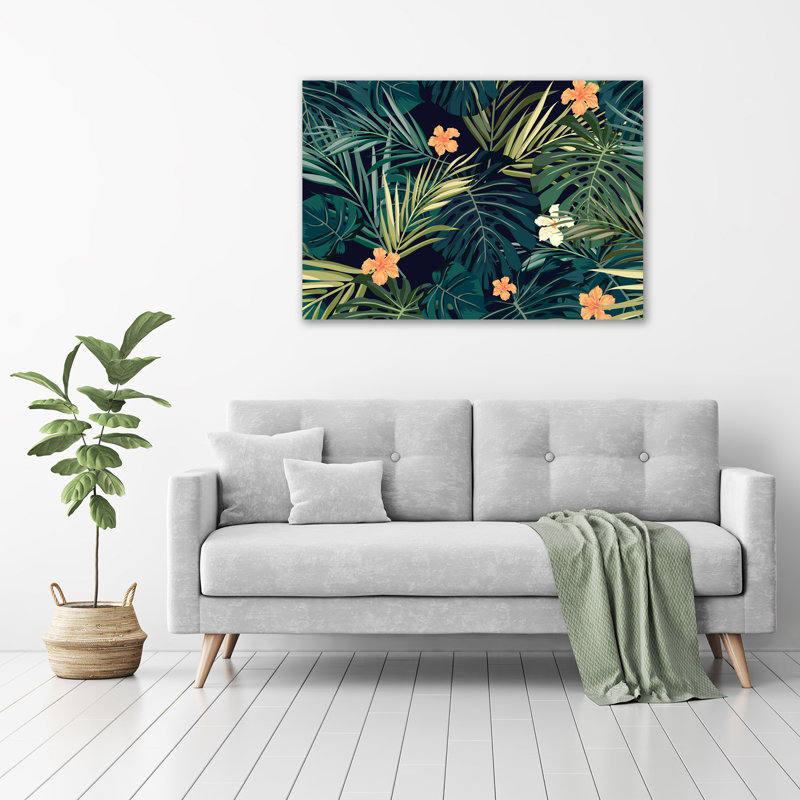 Tropical Leaves - Wrapped Canvas Print