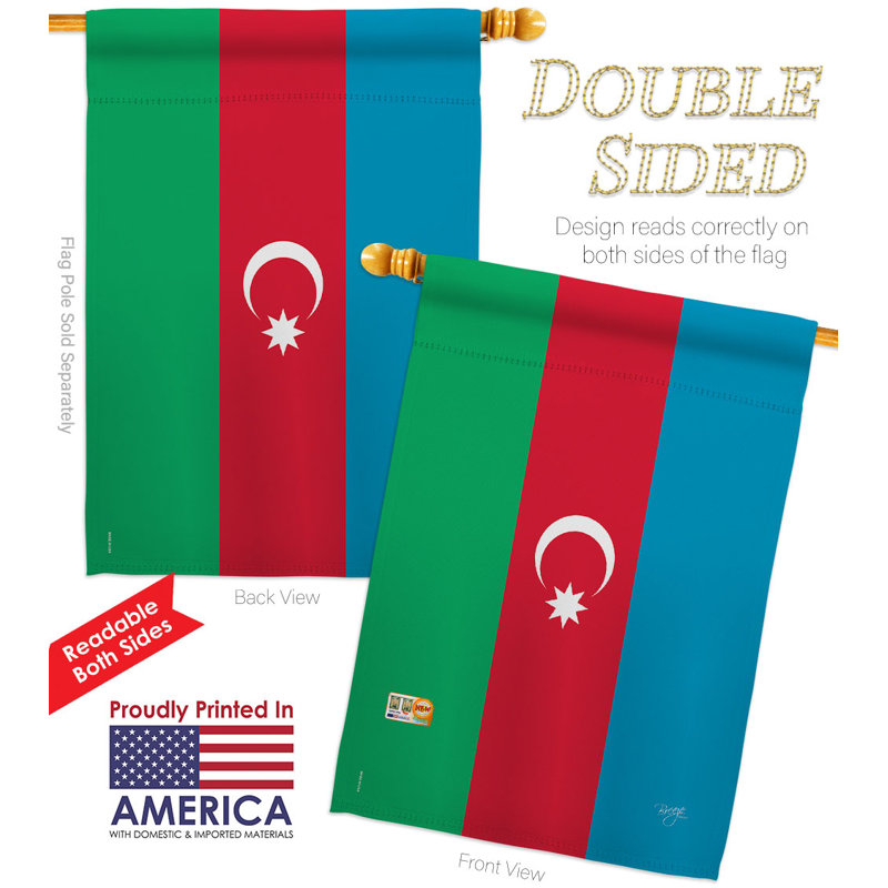 Double Sided 40'' H x 28'' W Polyester House Flag