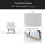 Chaise berçante en tissu avec repose-pieds Teddy-745856772