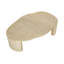 SAVINAH COFFEE TABLE - TRAVERTINE LOOK - NATURAL