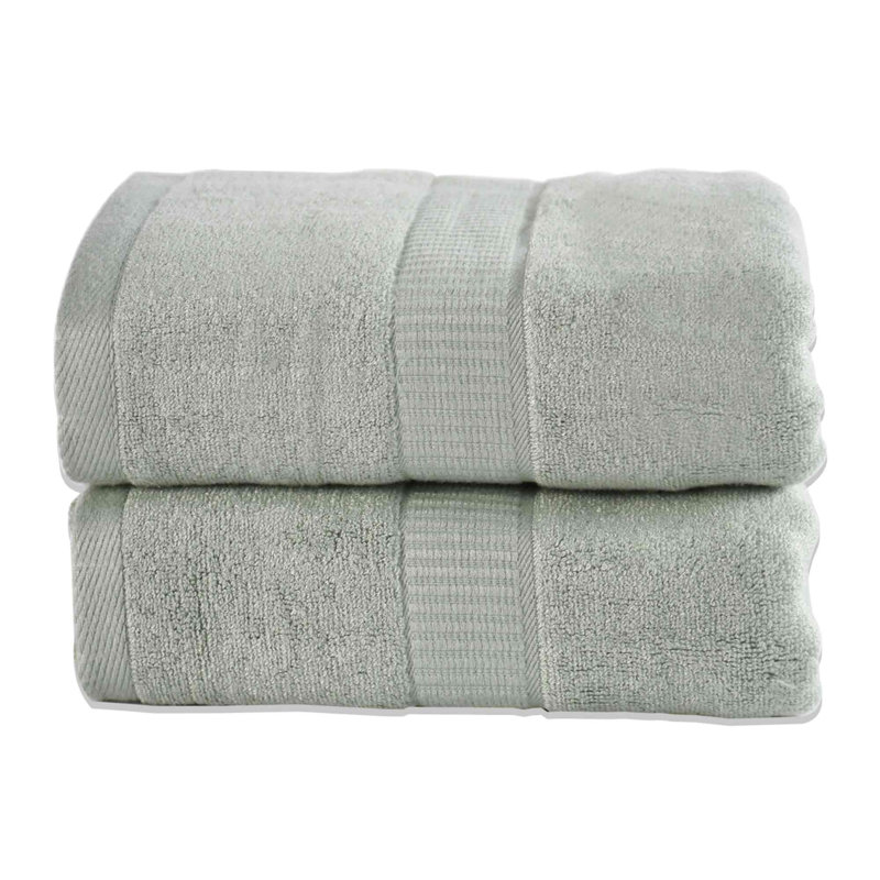 Gerwalta Cotton Blend Midweight Bath Towel, Green