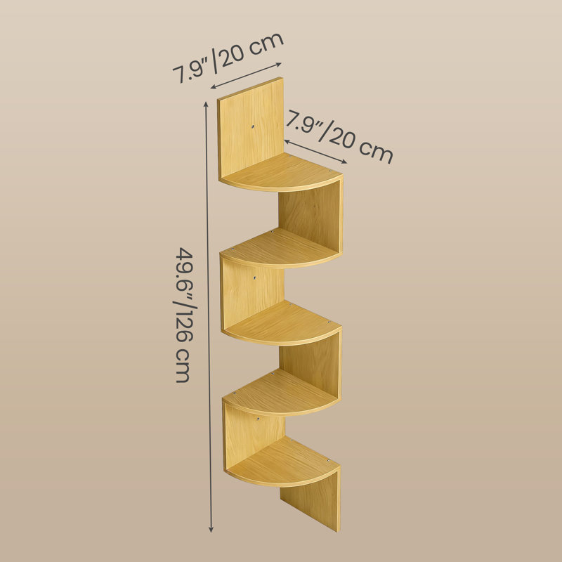 126cm H x 20cm W Step Bookcase