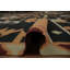 Black Geometric Kilim Handwoven Large Rug 10x15