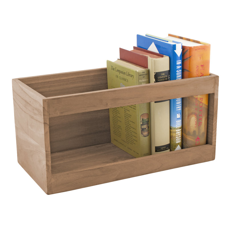 Solid Wood Free Standing Magazine Rack