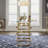 Arkesha Round Glass Top Metal Base Dining Table-22799013