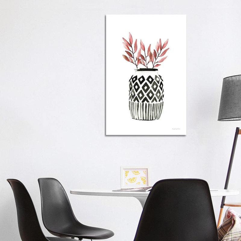 Geometric Vases II by Mercedes Lopez Charro - Wrapped Canvas Painting, 101.6 cm H x 66.04 cm W x 1.91 cm D