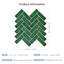 Carrelage à chevrons 11,8 po x 9,9 po (ensemble de 10)