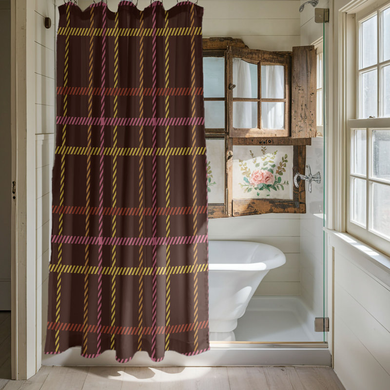 Harvest Chic - Rideau de douche Premium, H 74 po x l 71 po