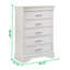 Commode moderne 5 tiroirs en bois
