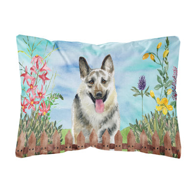 East-European Shepherd Spring Indoor/Outdoor Throw Pillow