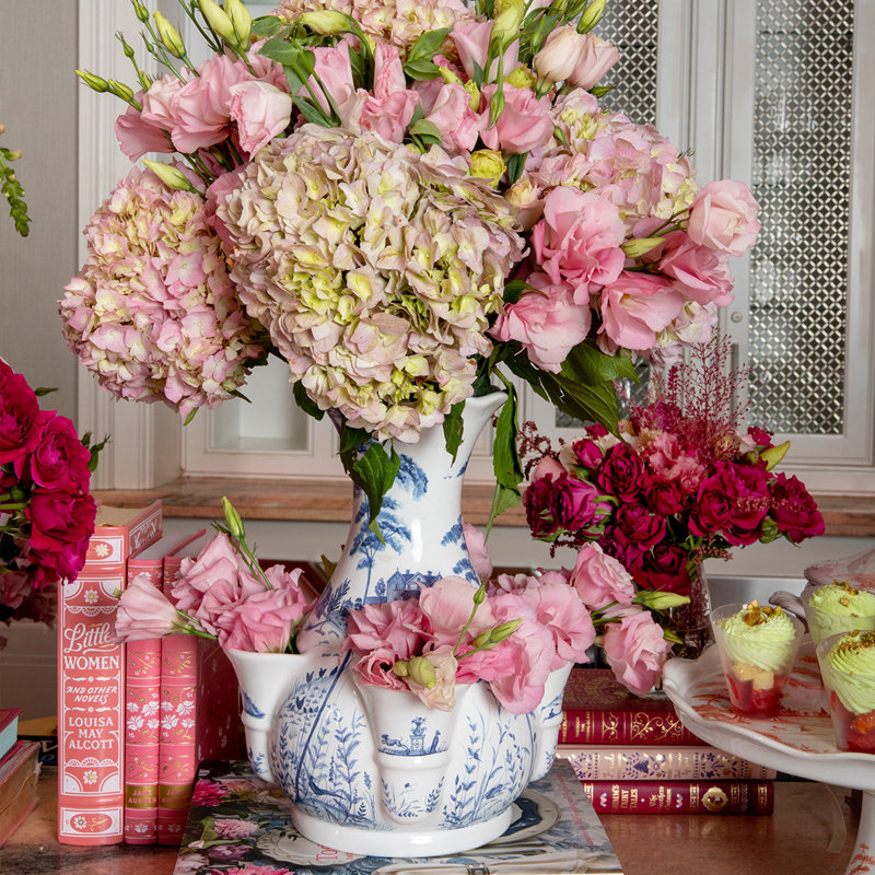 Country Estate 11.5" Tulipiere Vase- Delft Blue