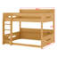 Lit superposé peu encombrant avec tablettes de rangement et ports USB-1155838624