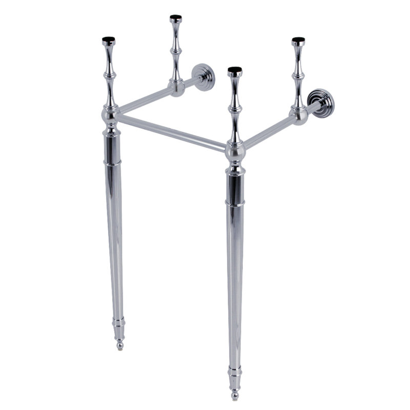 Pattes de lavabo en laiton Kingston, Chrome poli