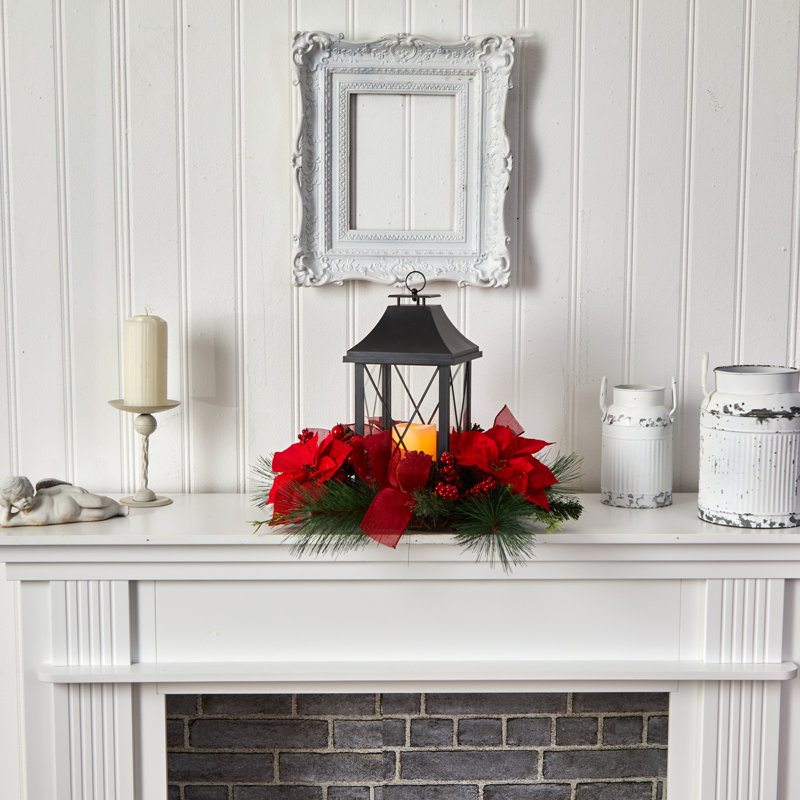15'' H Tabletop Lantern with Candle Included