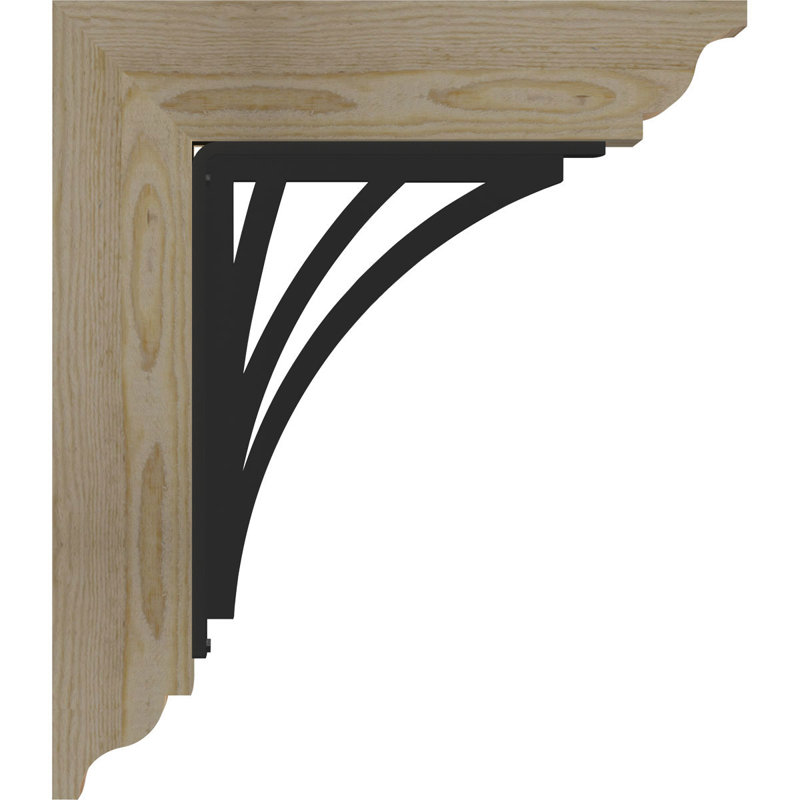 Support à fer à repasser traditionnel de 3 po Nevio, H 16 po x P 13 1/2 po, Sapin Douglas (l 4 po x P 4 po)