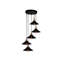 Suspension grappe 5 lumières grappe Sonia