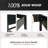 Squaro Mid-Century Modern Solid Wood Bed Frame with Woven Headboard - Queen Size in Ebony Black-271736266-271736268