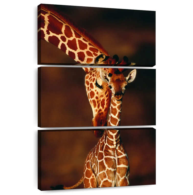 «Brampt Giraffes Gentle Moment», H 32 po x l 20 po