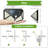 0.005 Watt LED Solar Power Dusk to Dawn Outdoor Security Wall Pack with Motion Sensor