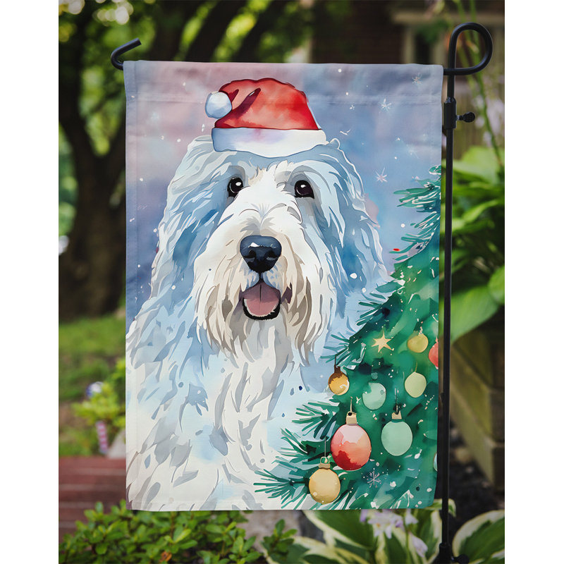 Polyester double face Noël, H 15,5 po x l 11,25 po