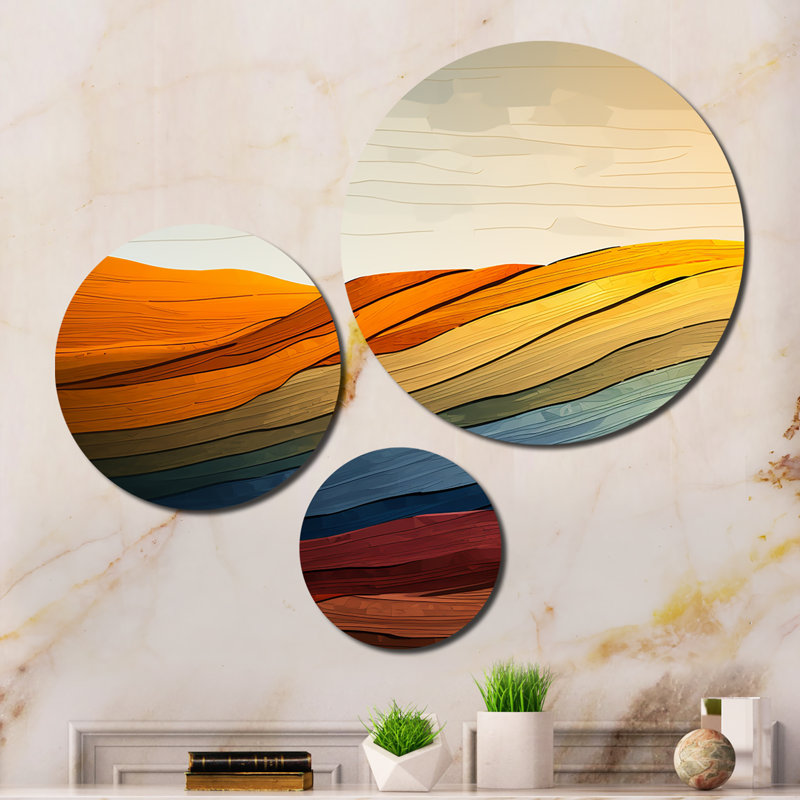 Abstract Wall Decor on Metal
