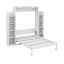 Lit escamotable double avec tablettes et DEL-1637940228
