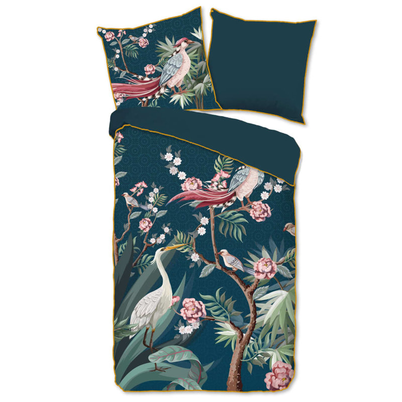 Descanso Duvet Cover Sarenza Petrol, Petro, 155 x 220 cm - 1 Pillowcase (80 x 80 cm)