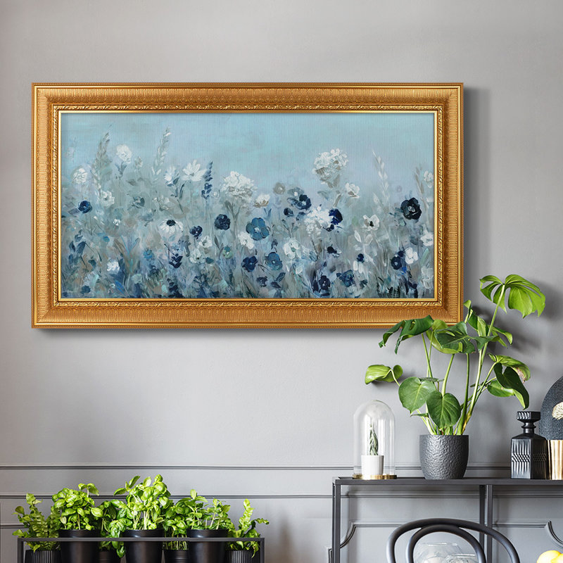 «Teal Light Garden», reproduction d'un seul cadre photo sur toile, H 25 po x l 45 po x P 2,5 po
