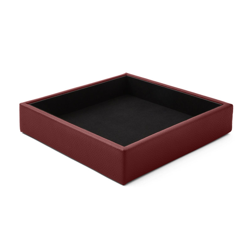 Selig Leather Desk Organiser, Burgundy Red