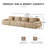 146" Modern Modular Sectional Sofa for Living Room,Flannelette Fabric,Oversized 4-Seater Couch,boneless sofa,Deep Seat,Buckle connection,Anti-slip Design,No Assembly-1676904352