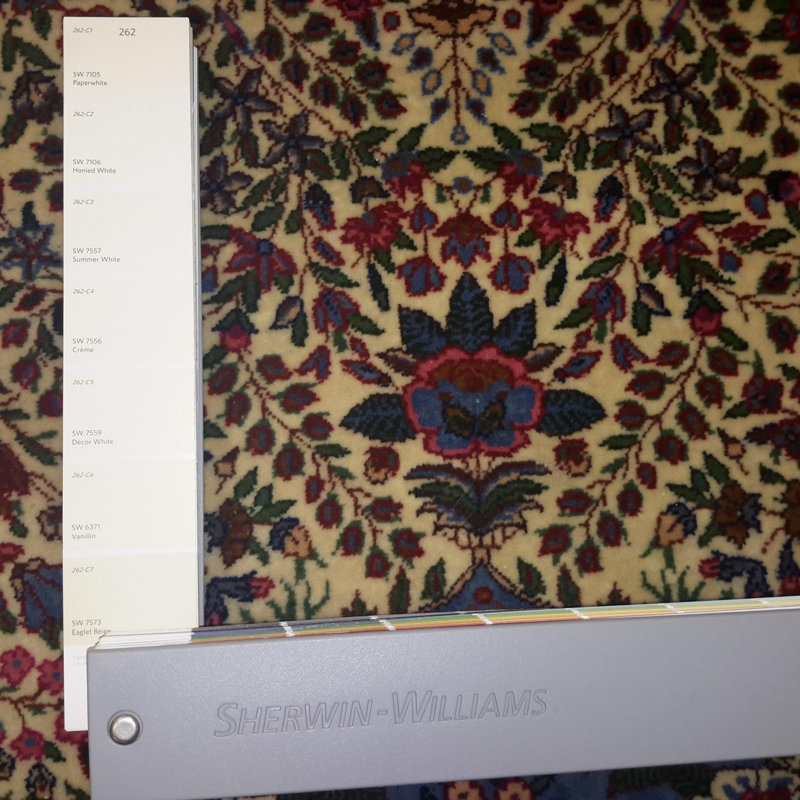 Canvello Hand Made Traditional Medallion Sino Kerman Rug - 4'0'' X 6'0''