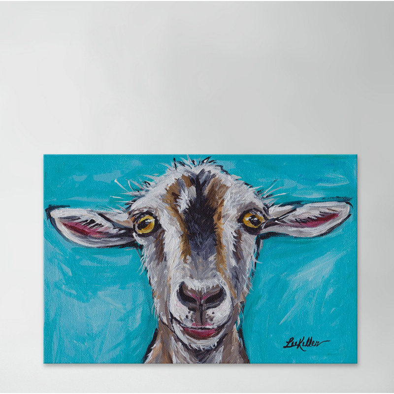 Gizmo The Goat - Wrapped Canvas Painting, 66.04 cm H x 45.72 cm W x 1.91 cm D
