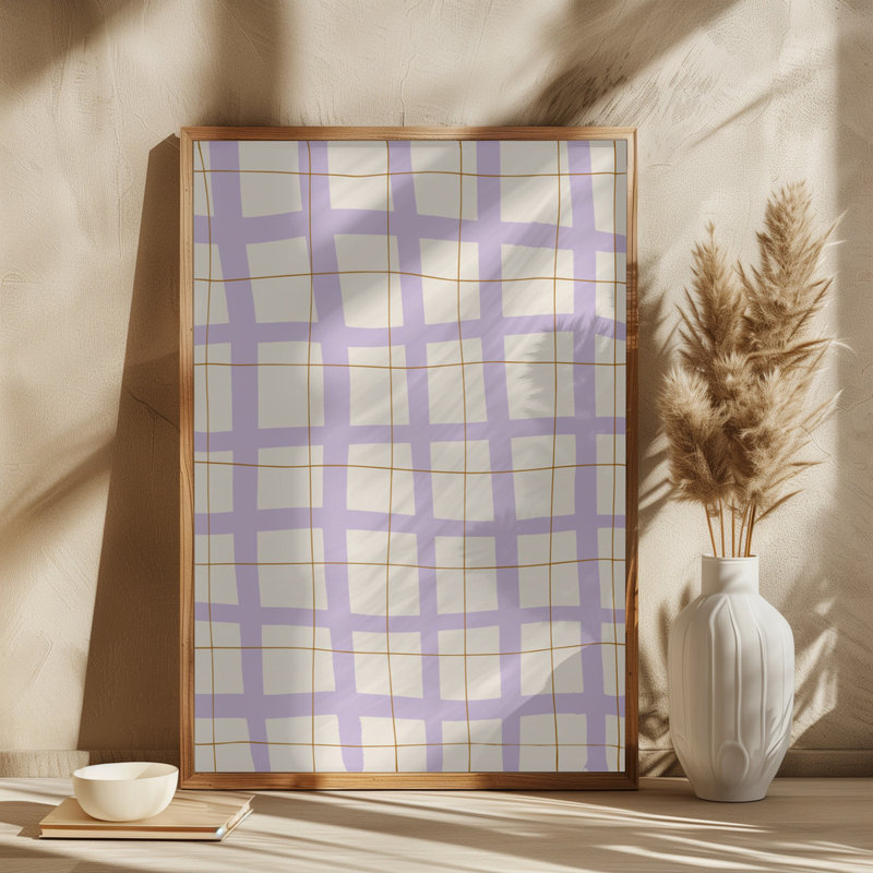 Grid, Lilac, 76.2 cm H x 50.8 cm W